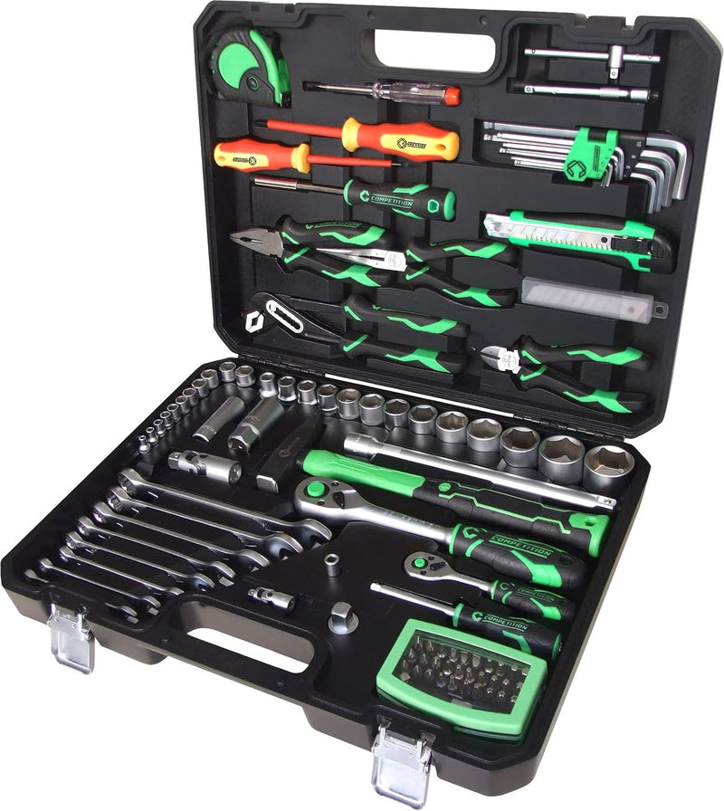 Coffret d'outillage généraliste COMPETITION 1/4"+ 1/2", 107 pcs - KS TOOLS 512.0107