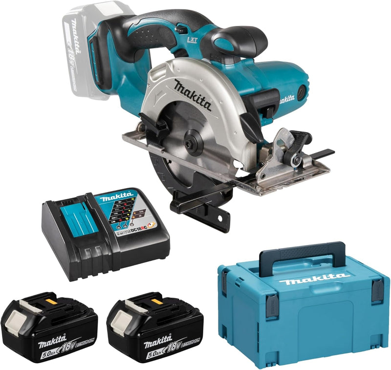 Scie circulaire 18V LXT Ø136 mm (2x5,0 Ah) en MAKPAC - MAKITA DSS501RTJ