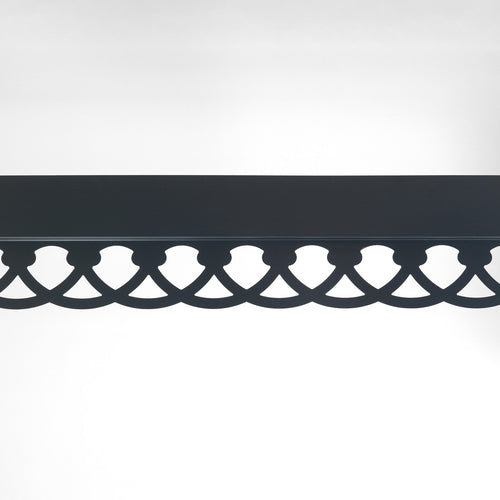 Lambrequin décoratif en acier pour façade et toiture – Gris Anthracite RAL 7016 – Longueur 2 m – LPP KAMAIL