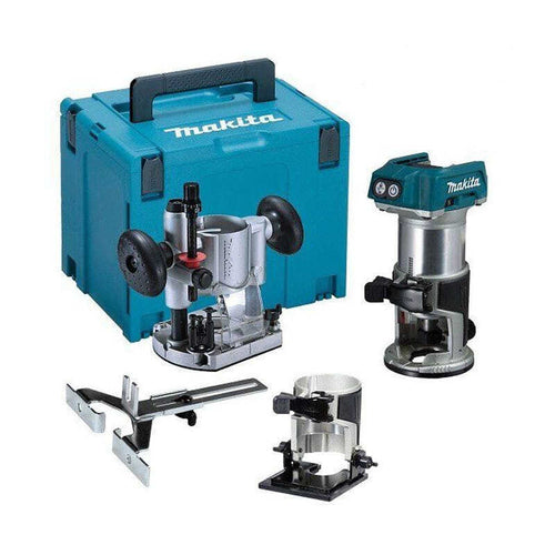 Affleureuse 18V BL (solo) sans base déportée Makita DRT50ZJX2