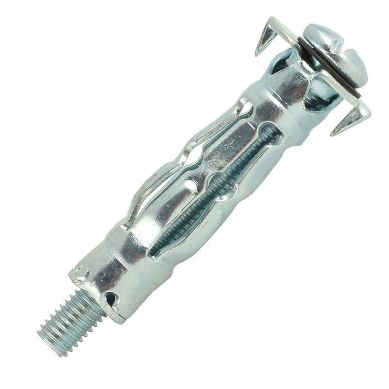 Chevilles corps creux SPYDER acier zingué avec vis tête ronde M4X46 (15-20 mm) boîte de 100 pièces - SCELL-IT