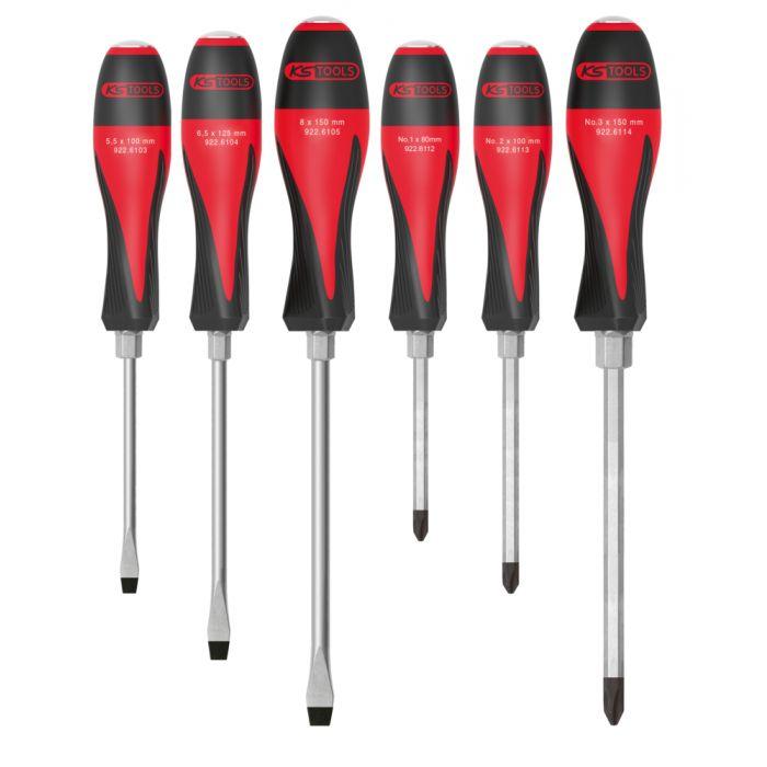 Boîte de 6 tournevis ULTIMATEmax®, 5,5 à 8 mm - PH1 à PH3 - KS Tools 922.6110