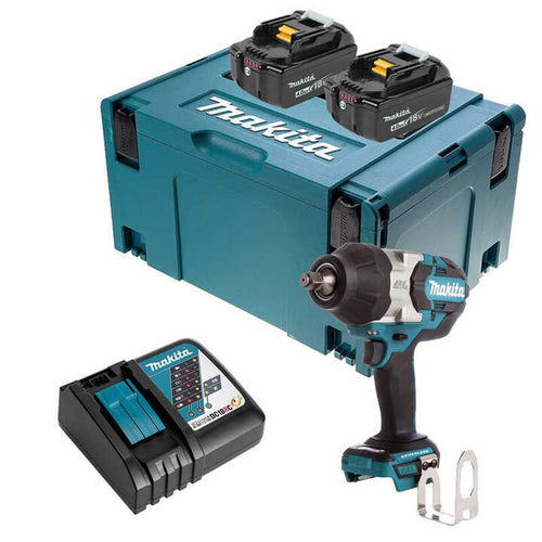 Boulonneuse à chocs 18v 1000Nm (2x4,0 Ah) en Makpac - MAKITA DTW1002RMJ
