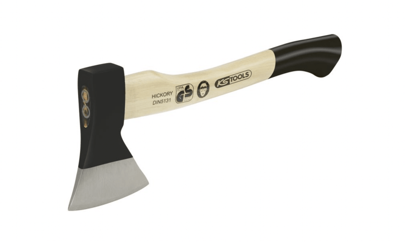 Hachette canadienne, tete 600 G, manche HICKORY maintenu avec coins en acier - KS Tools 140.2062