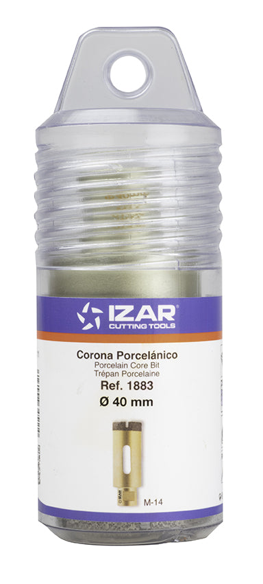 Trépan diamanté pour carrelage/porlecaine/céramique pour meuleuse - IZAR 1883 (tailles au choix)
