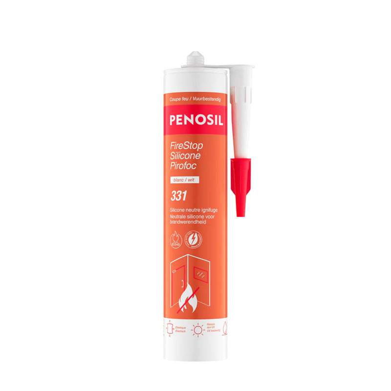 Silicone neutre anti-feu Pirofoc PMUC - GRIS 300 ML - PENOSIL FIRESTOP 331