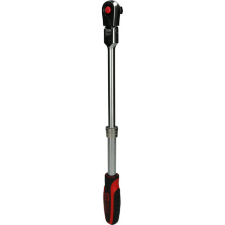 Cliquet télescopique réversible 1/2'' à tête articulée, 72 dents - KS Tools 920.1330