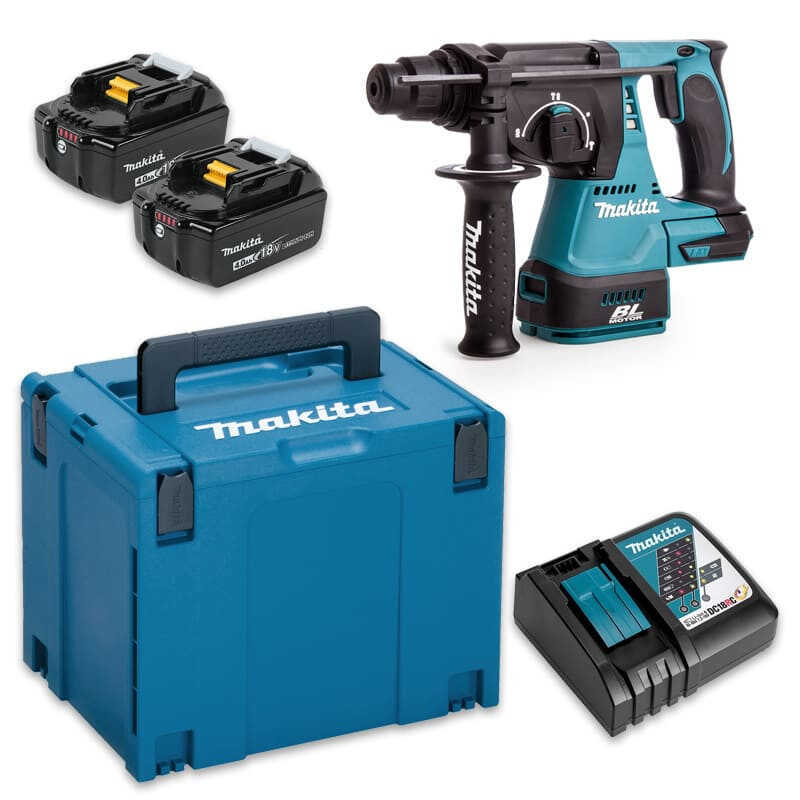Perforateur burineur SDS-Plus 18V LXT (2x4,0 Ah) en MAKPAC - MAKITA DHR242RMJ
