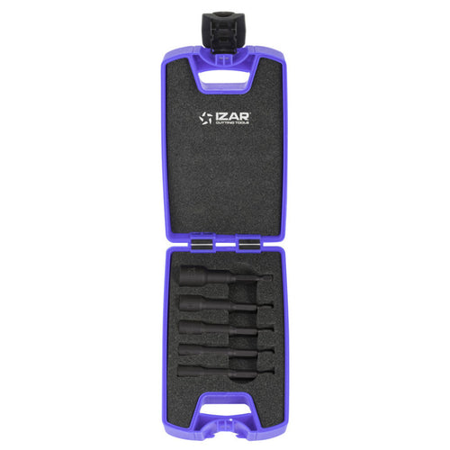 Coffret de 5 pièces embouts de vissage 1/4 - 6 / 7 / 8 / 10/ 13mm  -  IZAR 69751