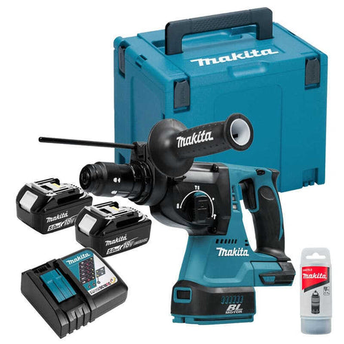 Perfo-burineur 18V LXT SDS-Plus 2J (2x5,0 Ah) en MAKPAC - MAKITA DHR243RTJ