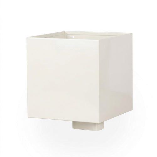 Boite à eau Blanc RAL 9002 200 x 200 Sortie 60x80 mm avec grille anti-feuilles – LPP