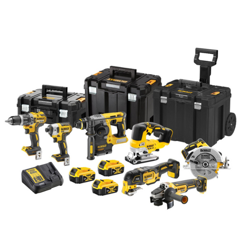 Pack 7 outils 18V (3x5,0 Ah) dans 3 coffrets TSTAK - DEWALT DCK755P3T