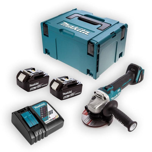 Meuleuse d'angle 18V LXT Ø125 mm (2x5,0 Ah) en MAKPAC - MAKITA DGA506RTJ