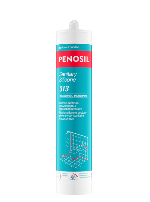 Silicone Sanitaire S-11 silicone mastic acétique sanitaire - Transparent - 300 ml - PENOSIL