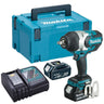 Boulonneuse à chocs 18V LXT 1000Nm 1/2" (2x5,0 Ah) en MAKPAC - MAKITA DTW1002RTJ