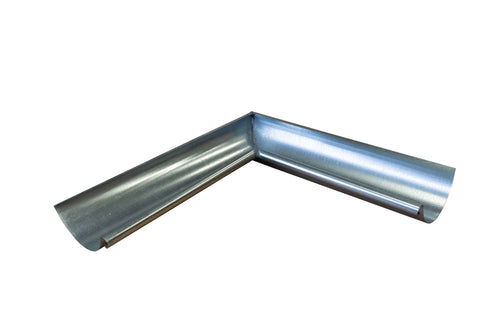Angle intérieur gouttière demi-rond Acier Galvanisé – Gris - LPP