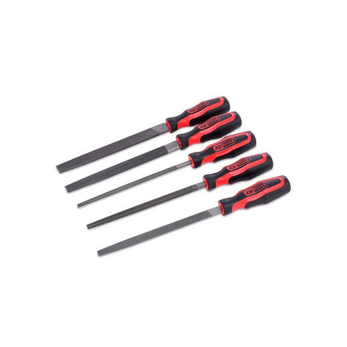 Jeu de limes emmanchées, 5 pcs, en trousse - KS Tools 140.3000