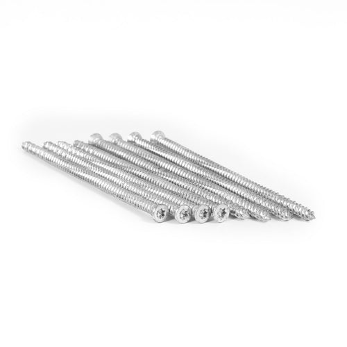 Vis de Fixation Directe pour Huisseries Tête Réduite Torx Ø7.5 x 180  - Acier Zingué Blanc - Boite de 50 PCS  – LPP