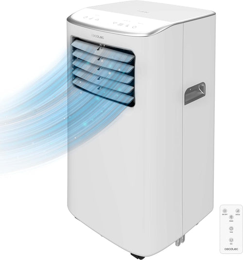 Climatisation portable avec télécommande et contrôle tactile ForceClima 7400 Soundless Touch 7000 BTU, écran LED, 4 modes, 2 vitesses, couverture jusqu'à 15 m2 - CECOTEC 08171
