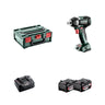 Boulonneuse à chocs 18V 300 Nm 1/2" + 2 batteries 18V 5,2 AH + 1 chargeur dans metaBOX - METABO