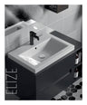 Lavabo à poser en céramique Blanc Carrée - ELISE 65 CM - LPP
