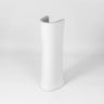 Colonne pied de lavabo seule, forme arrondi en céramique L.20 x H.68 cm - LPP