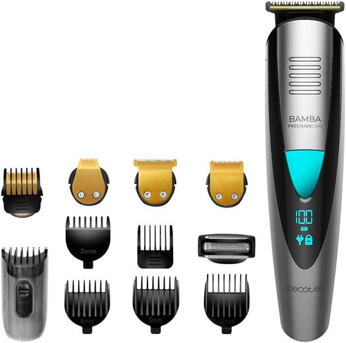 Rasoir multifonction 5 en 1 Bamba Pro Batterie au lithium, Autonomie 60 mins, Waterproof, Lames de revêtement en titane, IPX7 - CECOTEC 04331