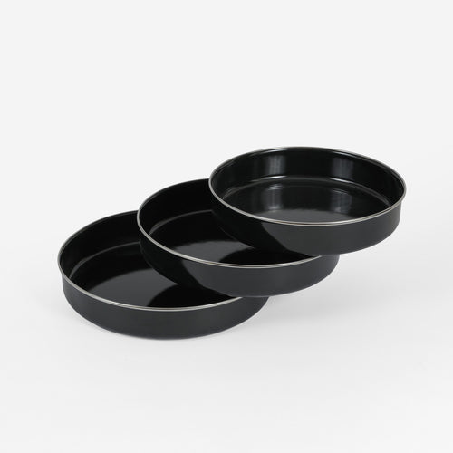 Set de 3 Plats à Four Ronds Ø 28 / 30 / 32 cm en Émail – LPP GRANDEUR
