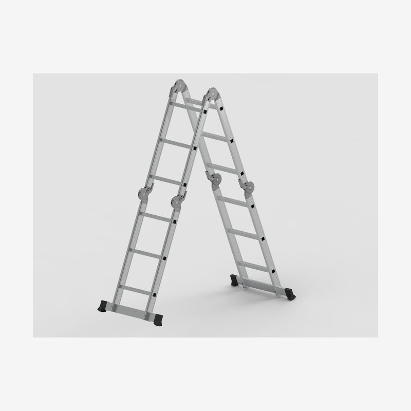 Échelle multifonctions polyvalente en aluminium, pliante et antidérapante – Charge 150 kg – LPP CL