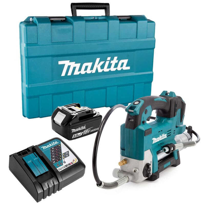 Pompe à graisse 18v (1x5,0 Ah) en coffret Makita DGP180RT