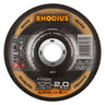 Disques à tronçonner 125 x 2,0 x 22,23 acier/inox - RHODIUS FTK26