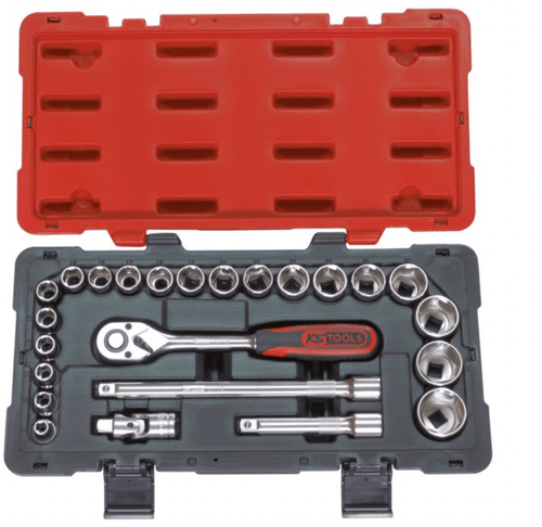 Coffret de douilles et accessoires ULTIMATE 1/2", 24 pièces - KS Tools 922.0623